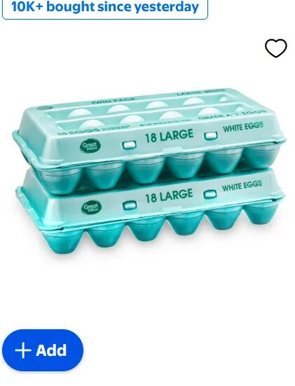 Great Value Large White Eggs