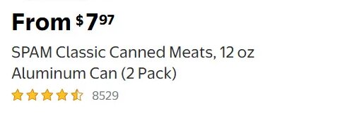 SPAM Classic Canned Meats, 12 oz Aluminum Can (2 Pack)