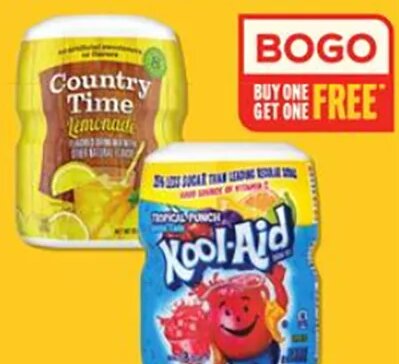 Kool-Aid, Country Time or Tang 8 qt