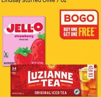 Luzianne Tea Bags 22-24 ct or Jell-O Pudding or Gelatin Mixes 4 servings