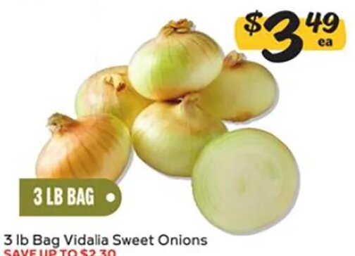 3 lb Bag Vidalia Sweet Onions