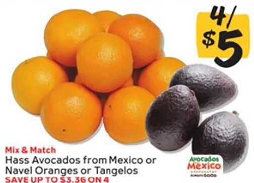 Hass Avocados from Mexico or Navel Oranges or Tangelos at Winn-Dixie