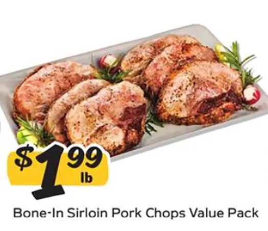 Bone-In Sirloin Pork Chops Value Pack at Winn-Dixie