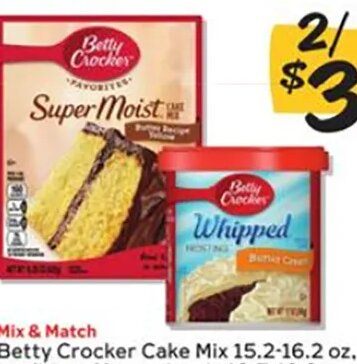 Betty Crocker Cake Mix or Frosting