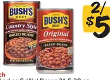 Bush's Baked or Grillin' Beans