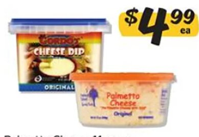Palmetto Cheese or Gordo's Cheese Dip