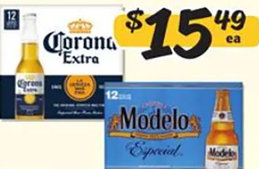 12 Pk Corona, Modelo or Pacifico 12 oz at Winn-Dixie
